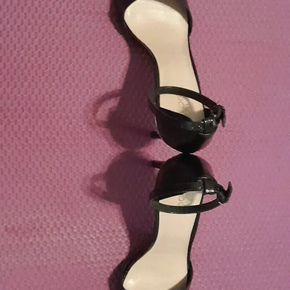 Black Ankle Strap Heels - Picture 2 of 2